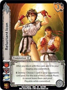 Reluctant Icon - Street Fighter CCG - UniVersus card