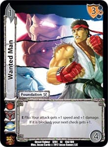 Wanted Man - Street Fighter CCG - UniVersus card