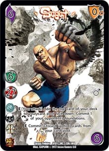 Sagat - Street Fighter CCG - UniVersus card