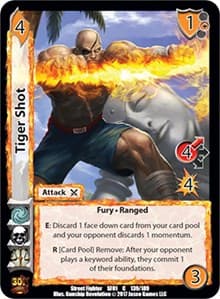 Tiger Shot - Street Fighter CCG - UniVersus card