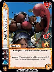 Dash Uppercut - Street Fighter CCG - UniVersus card