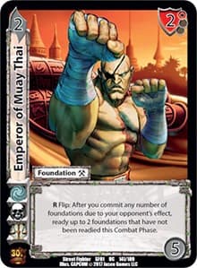 Emperor of Muay Thai - Street Fighter CCG - UniVersus card