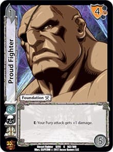 Proud Fighter - Street Fighter CCG - UniVersus card