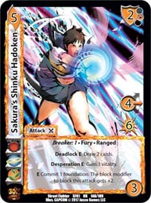 Sakura's Shinku Hadoken - Street Fighter CCG - UniVersus card