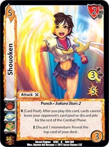Shouoken - Street Fighter CCG - UniVersus card
