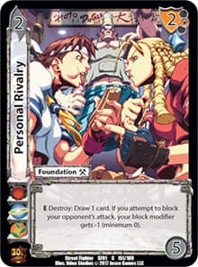 Personal Rivalry - Street Fighter CCG - UniVersus card