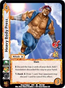 Heavy Body Press - Street Fighter CCG - UniVersus card