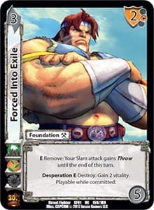 Forced Into Exile - Street Fighter CCG - UniVersus card