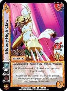 Bloody High Claw - Street Fighter CCG - UniVersus card