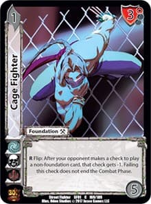 Cage Fighter - Street Fighter CCG - UniVersus card