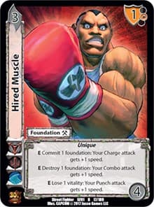 Hired Muscle - Street Fighter CCG - UniVersus card