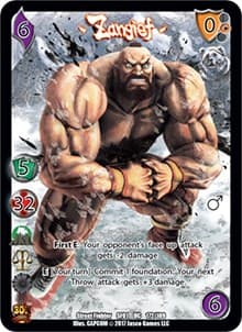 Zangief - Street Fighter CCG - UniVersus card