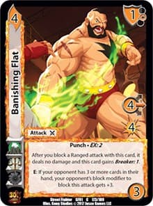 Banishing Flat - Street Fighter CCG - UniVersus card