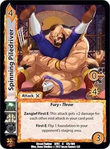 Spinning Piledriver - Street Fighter CCG - UniVersus card