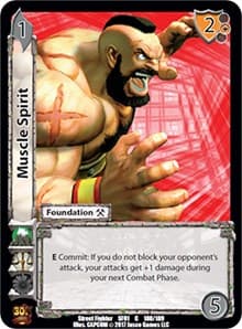 Muscle Spirit - Street Fighter CCG - UniVersus card