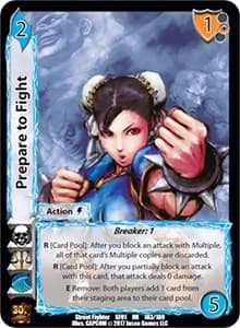 Prepare to Fight - Street Fighter CCG - UniVersus card