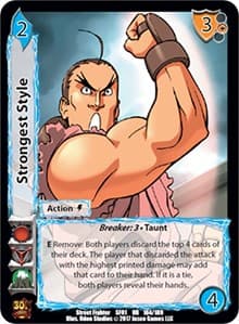 Strongest Style - Street Fighter CCG - UniVersus card