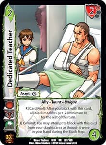 Dedicated Teacher - Street Fighter CCG - UniVersus card