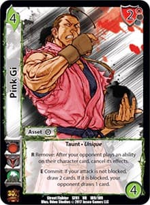 Pink Gi - Street Fighter CCG - UniVersus card