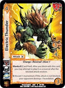 Electric Thunder - Street Fighter CCG - UniVersus card
