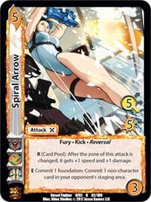 Spiral Arrow - Street Fighter CCG - UniVersus card