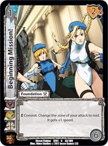 Beginning Mission! - Street Fighter CCG - UniVersus card