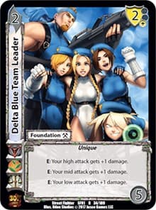 Delta Blue Team Leader - Street Fighter CCG - UniVersus card