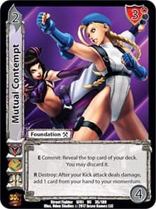 Mutual Contempt - Street Fighter CCG - UniVersus card