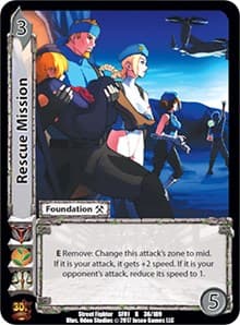 Rescue Mission - Street Fighter CCG - UniVersus card