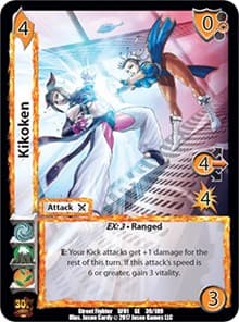 Kikoken - Street Fighter CCG - UniVersus card
