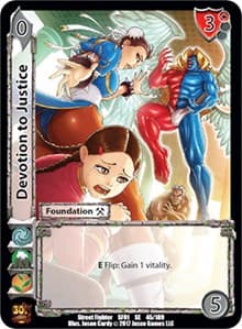 Devotion to Justice - Street Fighter CCG - UniVersus card