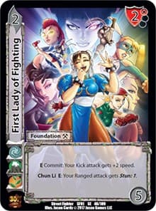 First Lady of Fighting - Street Fighter CCG - UniVersus card