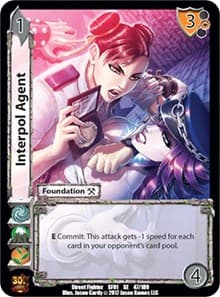 Interpol Agent - Street Fighter CCG - UniVersus card