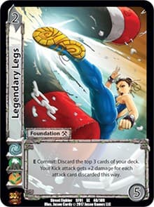 Legendary Legs - Street Fighter CCG - UniVersus card