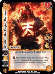Wrath of the Raging Demon - Street Fighter CCG - UniVersus card