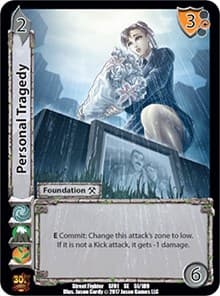 Personal Tragedy - Street Fighter CCG - UniVersus card