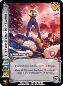 Strongest Woman in the World - Street Fighter CCG - UniVersus card