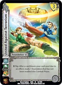 United Against Terrorism - Street Fighter CCG - UniVersus card