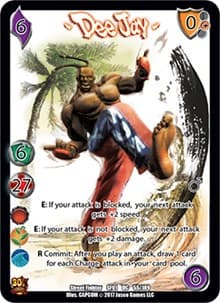Dee Jay - Street Fighter CCG - UniVersus card
