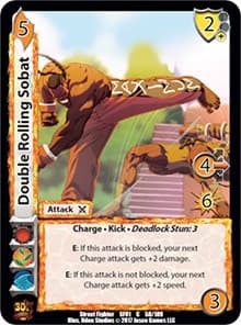 Double Rolling Sobat - Street Fighter CCG - UniVersus card