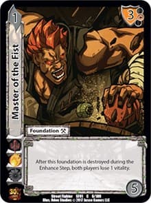 Master of the Fist - Street Fighter CCG - UniVersus card