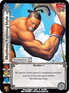 Rhythmic Fighting Style - Street Fighter CCG - UniVersus card