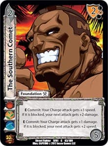 The Southern Comet - Street Fighter CCG - UniVersus card