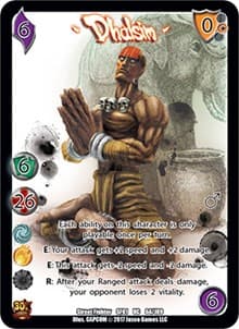 Dhalsim - Street Fighter CCG - UniVersus card