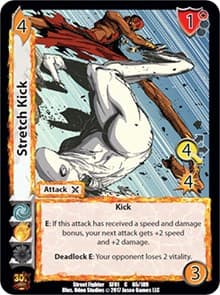 Stretch Kick - Street Fighter CCG - UniVersus card