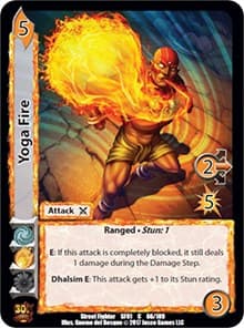 Yoga Fire - Street Fighter CCG - UniVersus card