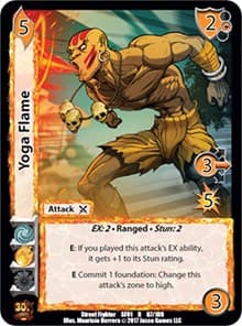Yoga Flame - Street Fighter CCG - UniVersus card