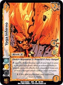 Yoga Inferno - Street Fighter CCG - UniVersus card
