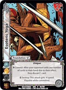 Esoteric Yoga - Street Fighter CCG - UniVersus card