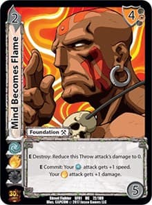 Mind Becomes Flame - Street Fighter CCG - UniVersus card